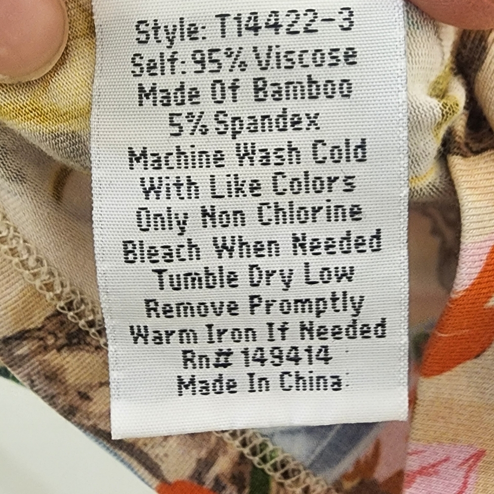 Johnny Was Floral Print Women's Top,‎ Size Extra Small. - Picture 5 of 9